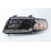 Audi A4 B5 95-98 Black Projector Head Lamp w LED